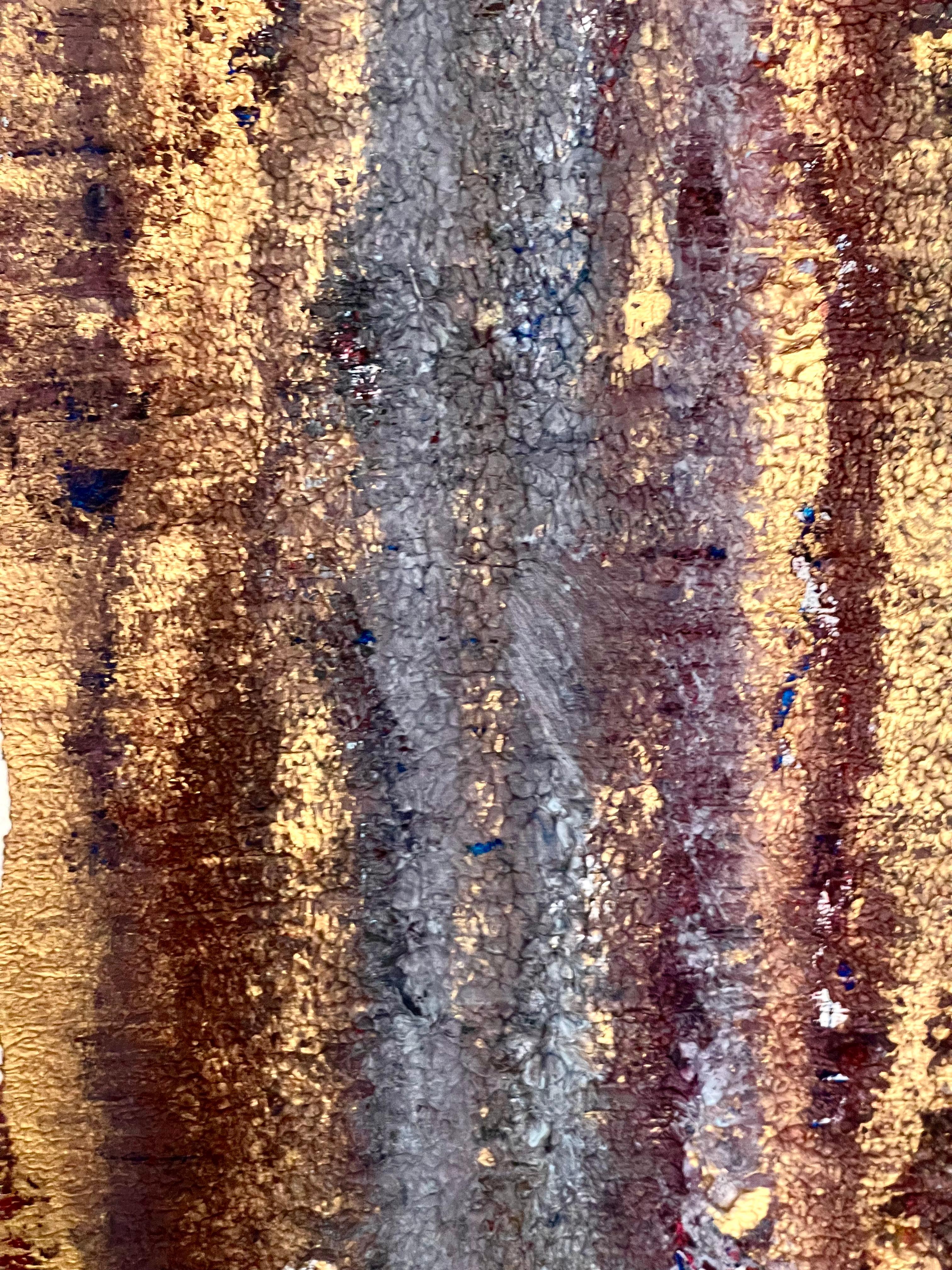 What Did Not Leave - Acryl auf Papier, Abstrakte Malerei, 2026
