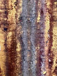 Ce qui n'est pas parti - Acrylique sur papier, peinture abstraite, 2026
