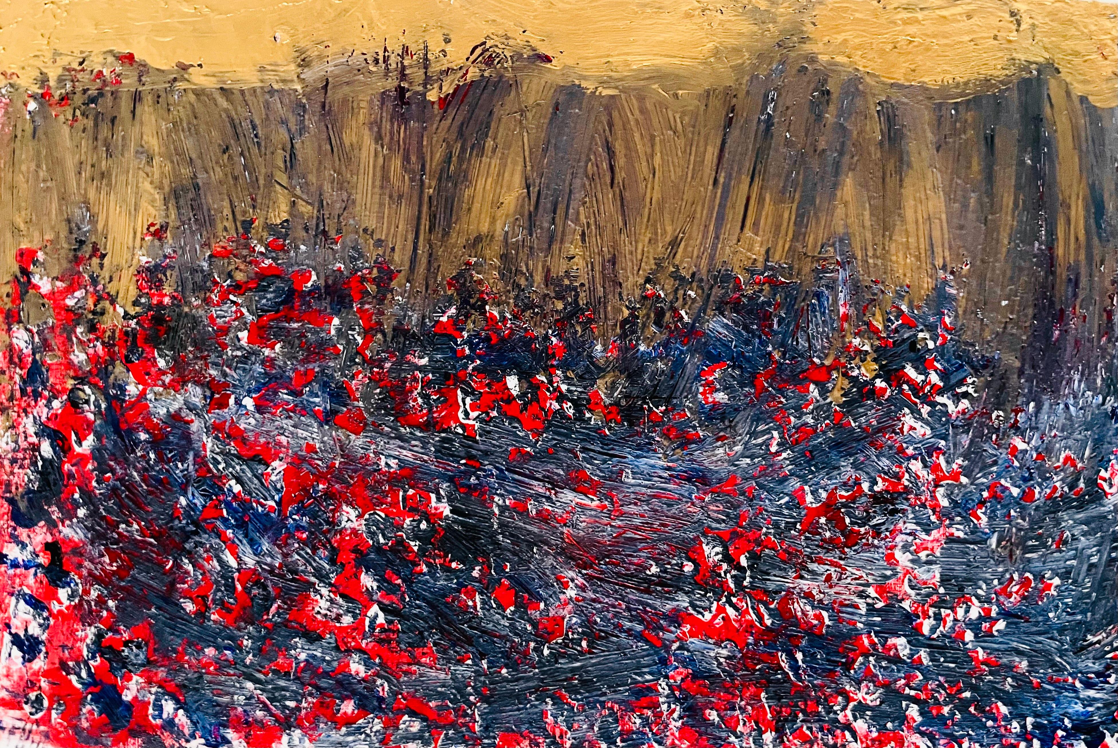 Dein Körper spricht eine Sprache, die meine Hände schon immer kannten - Abstrakte Malerei, 2025