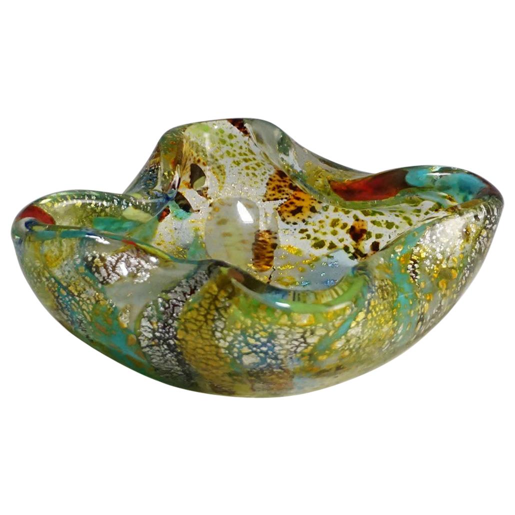 Aureliano Toso 'Attributed' Murano Art Glass Bowl, 1950s