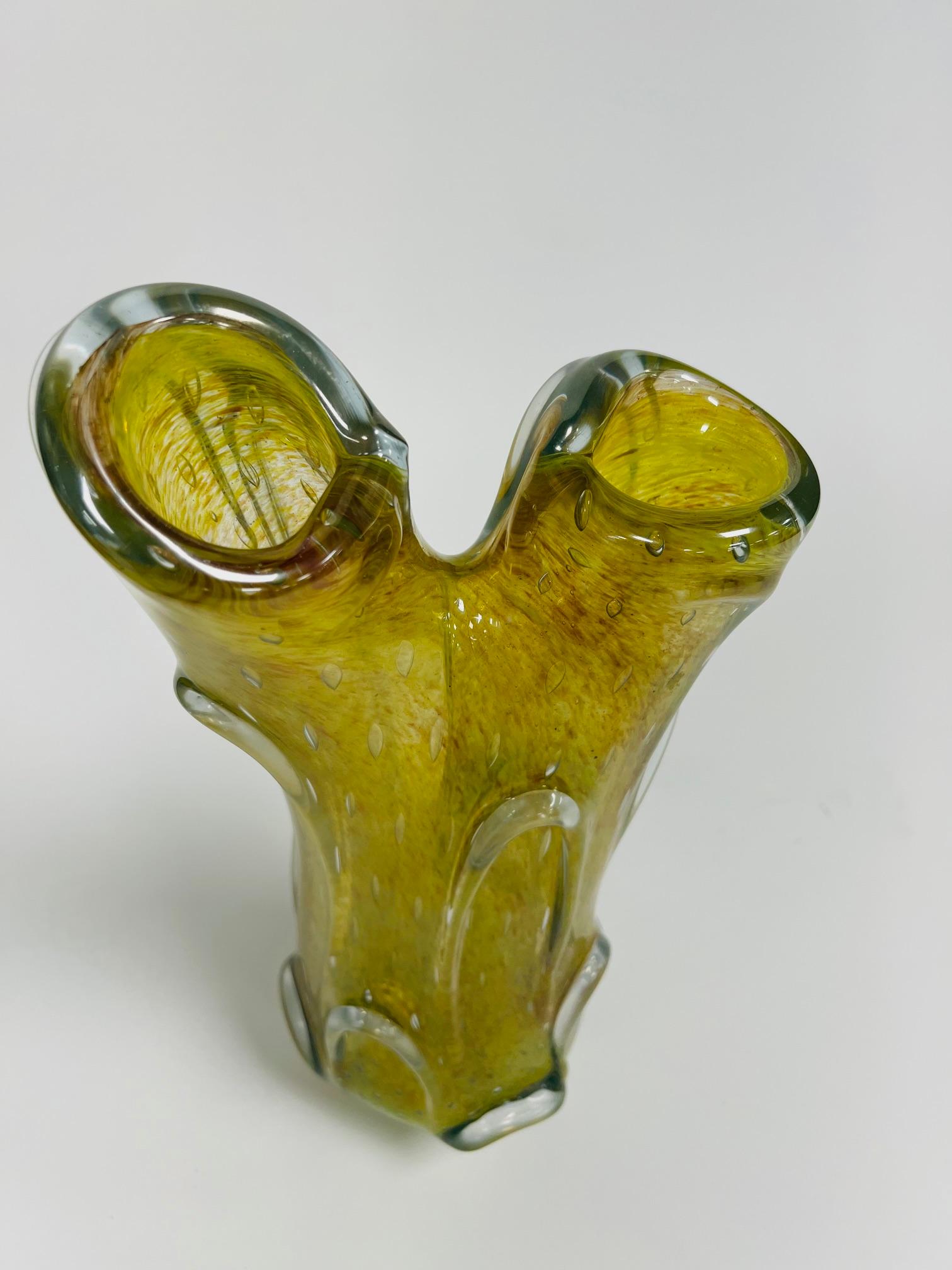 International Style Dino Martens Aureliano Toso pigmentati iridium vaso alto circa 1950 in vendita