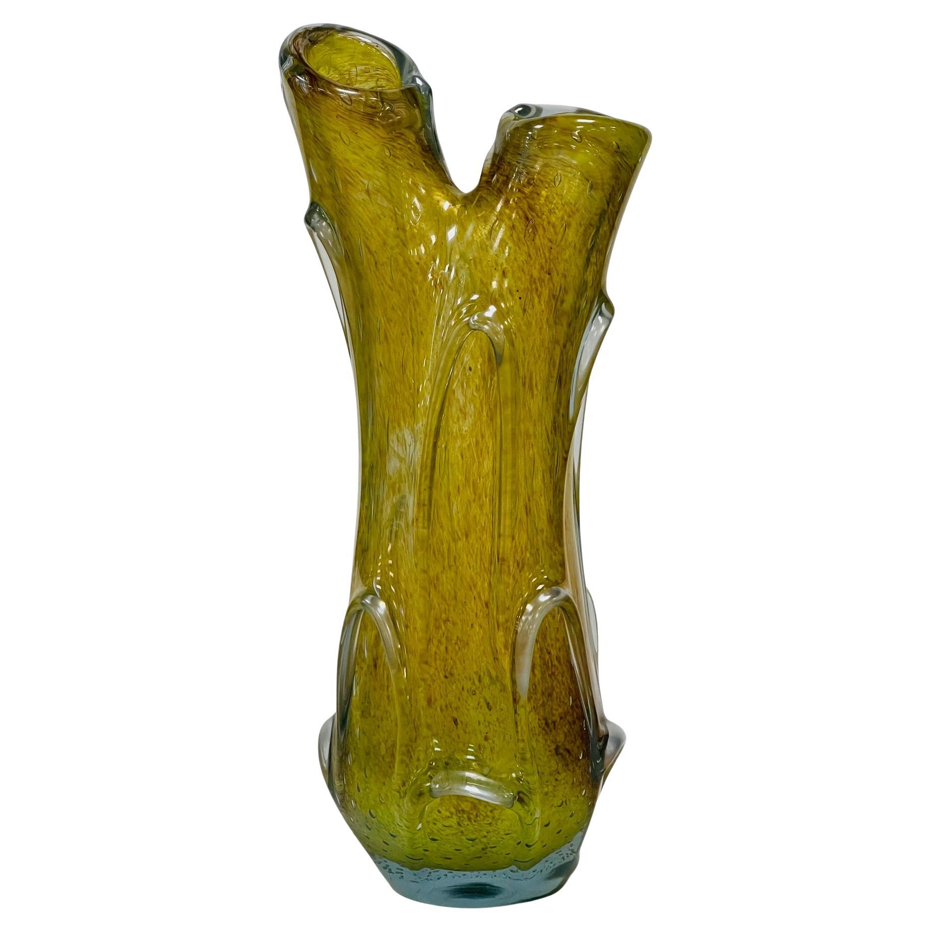 Dino Martens Aureliano Toso Pigmentati Iridium hohe Vase um 1950