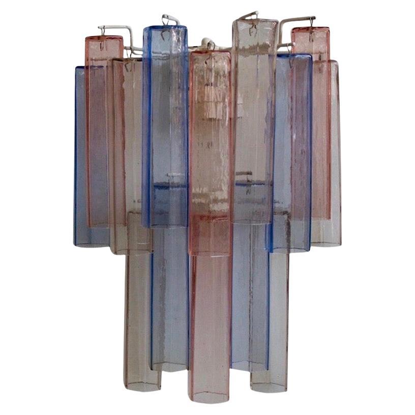 Aureliano Toso Wandapplikation aus rosa und blauem Muranoglas im Angebot
