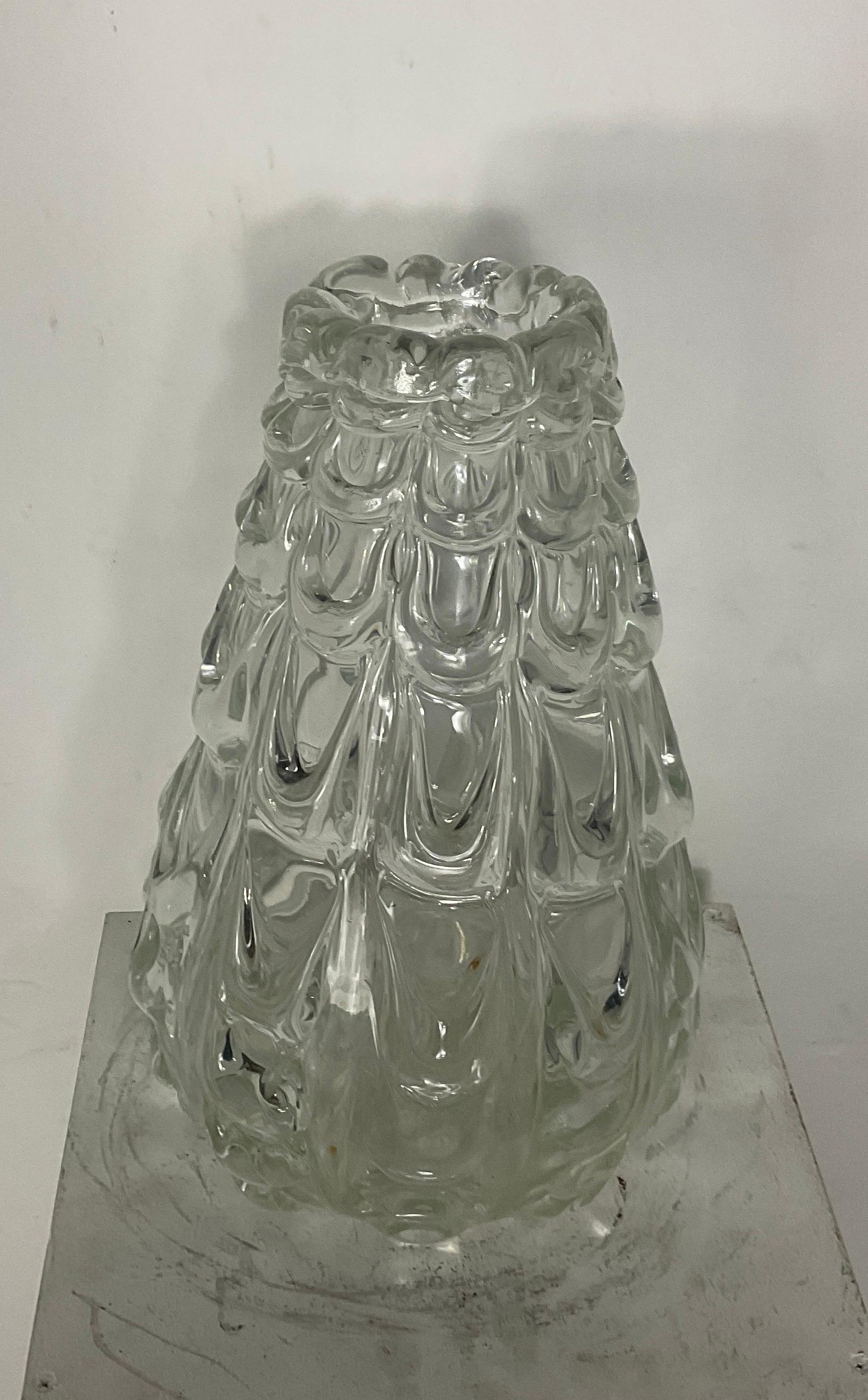 Aureliano Toso vase of the 30s/40s in Murano glass In Good Condition For Sale In Catania, IT