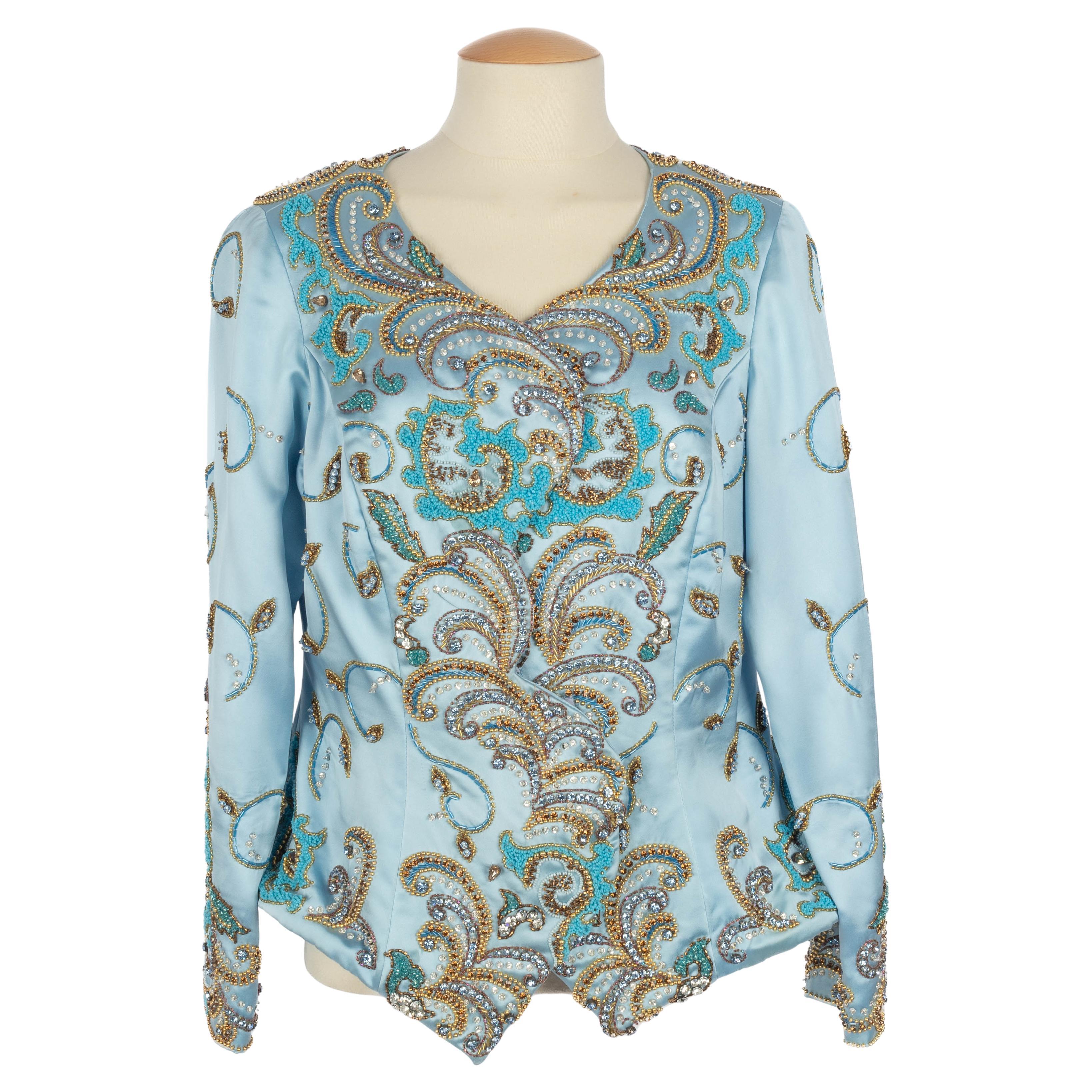 Giacca con perle Aurelie Marciano in vendita