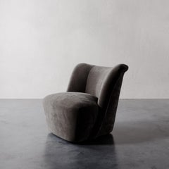 Aurélie Swivel Chair in Plush Velvet by Lemieux Et Cie
