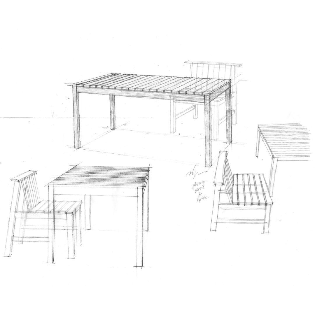 Aurélien Barbry Outdoor 'Cadence 160' Table in FSC Certified Teak for Skagerak in vendita 6