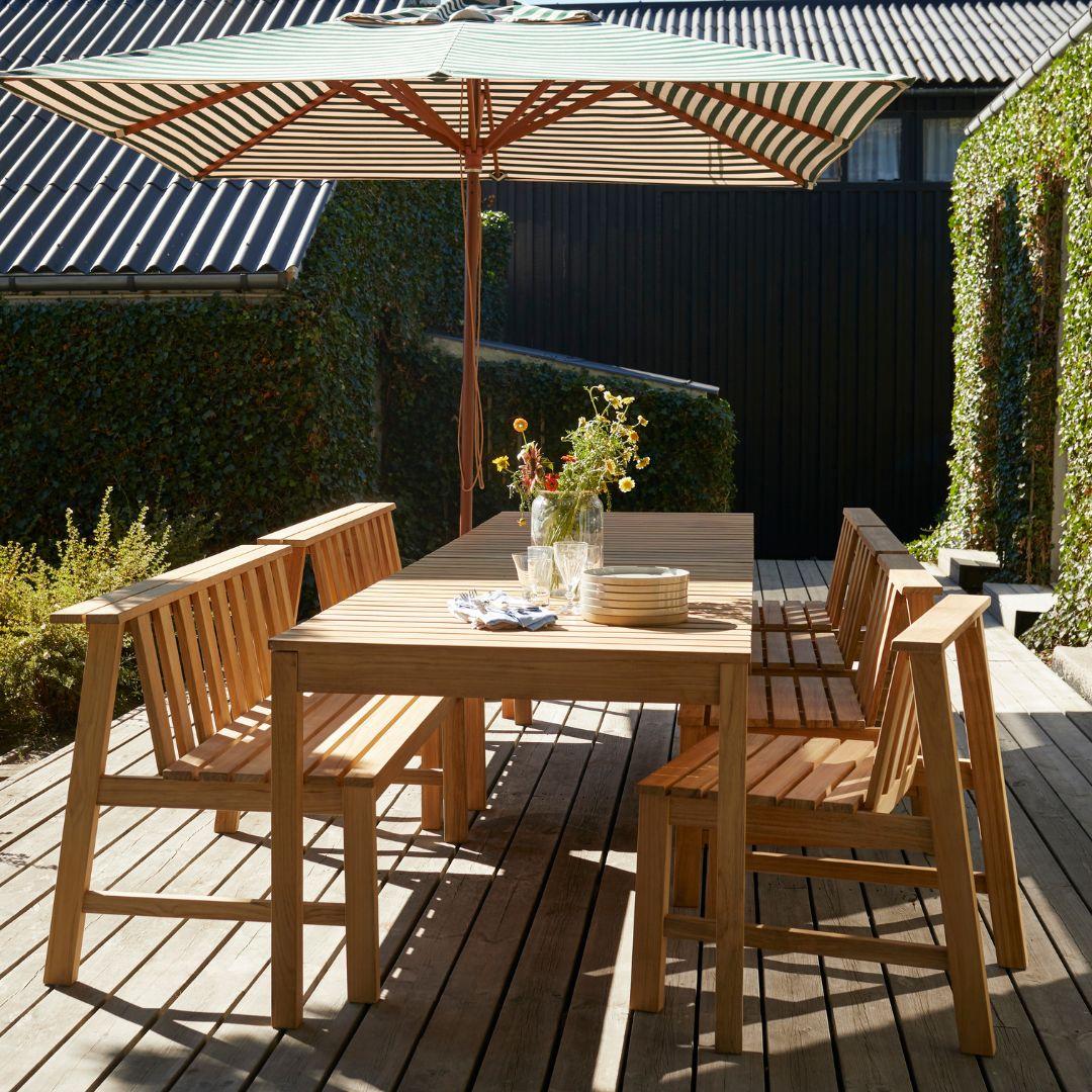 Danish Aurélien Barbry Outdoor 'Plank 160' Table in Fsc Certified Teak for Skagerak For Sale