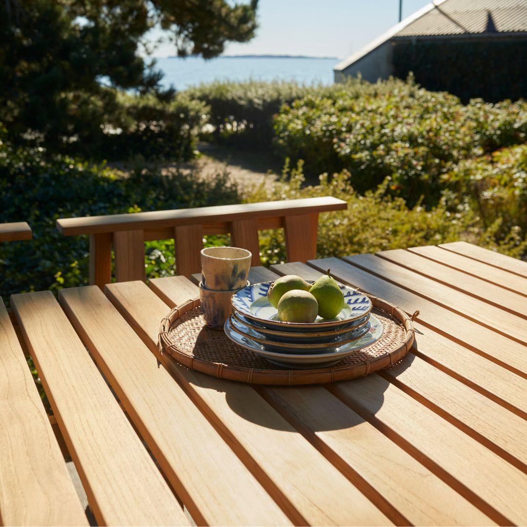 Contemporary Aurélien Barbry Outdoor 'Plank 160' Table in Fsc Certified Teak for Skagerak For Sale