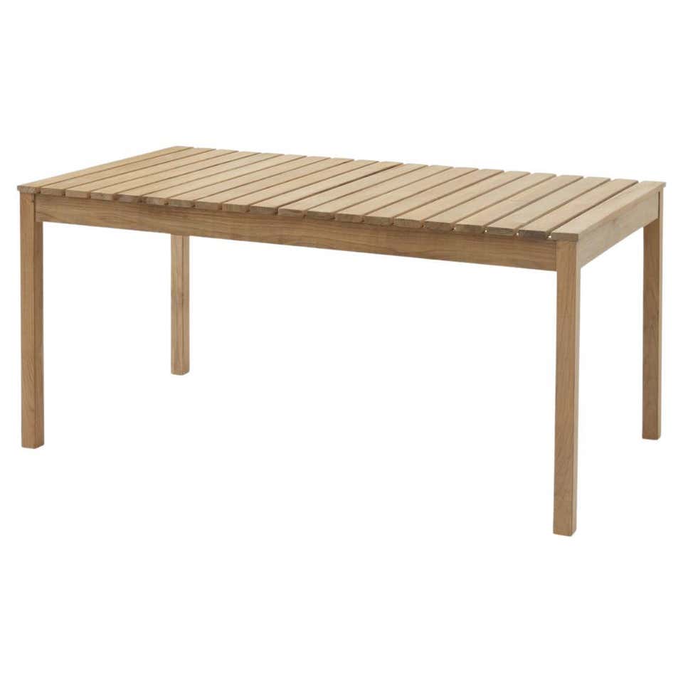 Outdoor 'Overlap' Table in Western Red Cedar and Hunter Green Steel for ...