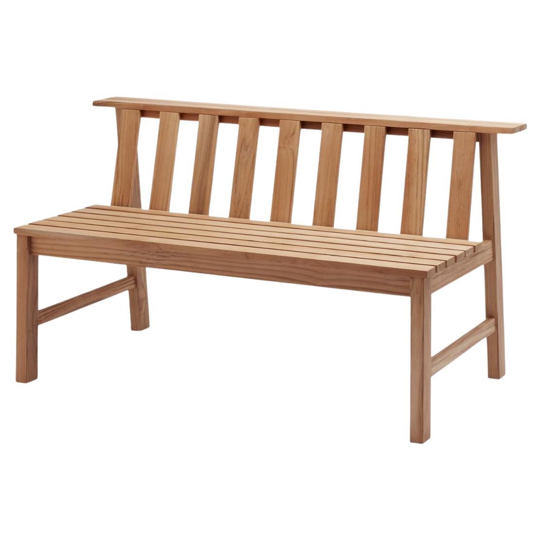 Aurélien Barbry Outdoor 'Plank' Bench in FSC Certified Teak for Skagerak For Sale
