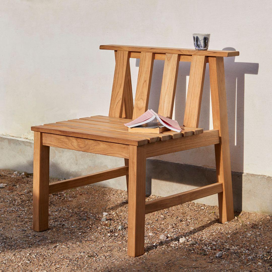 Aurélien Barbry outdoor 'Plank' Chair in FSC Certified teak for Skagerak

Skagerak was founded in 1976 by Jesper and Vibeke Panduro, who took inspiration from their love of Scandinavian design and its rich tradition. The brand emphasizes
