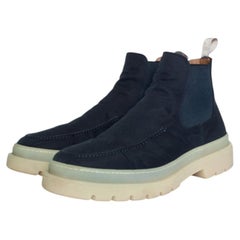 Aurelien, Navy snow Chelsea boots