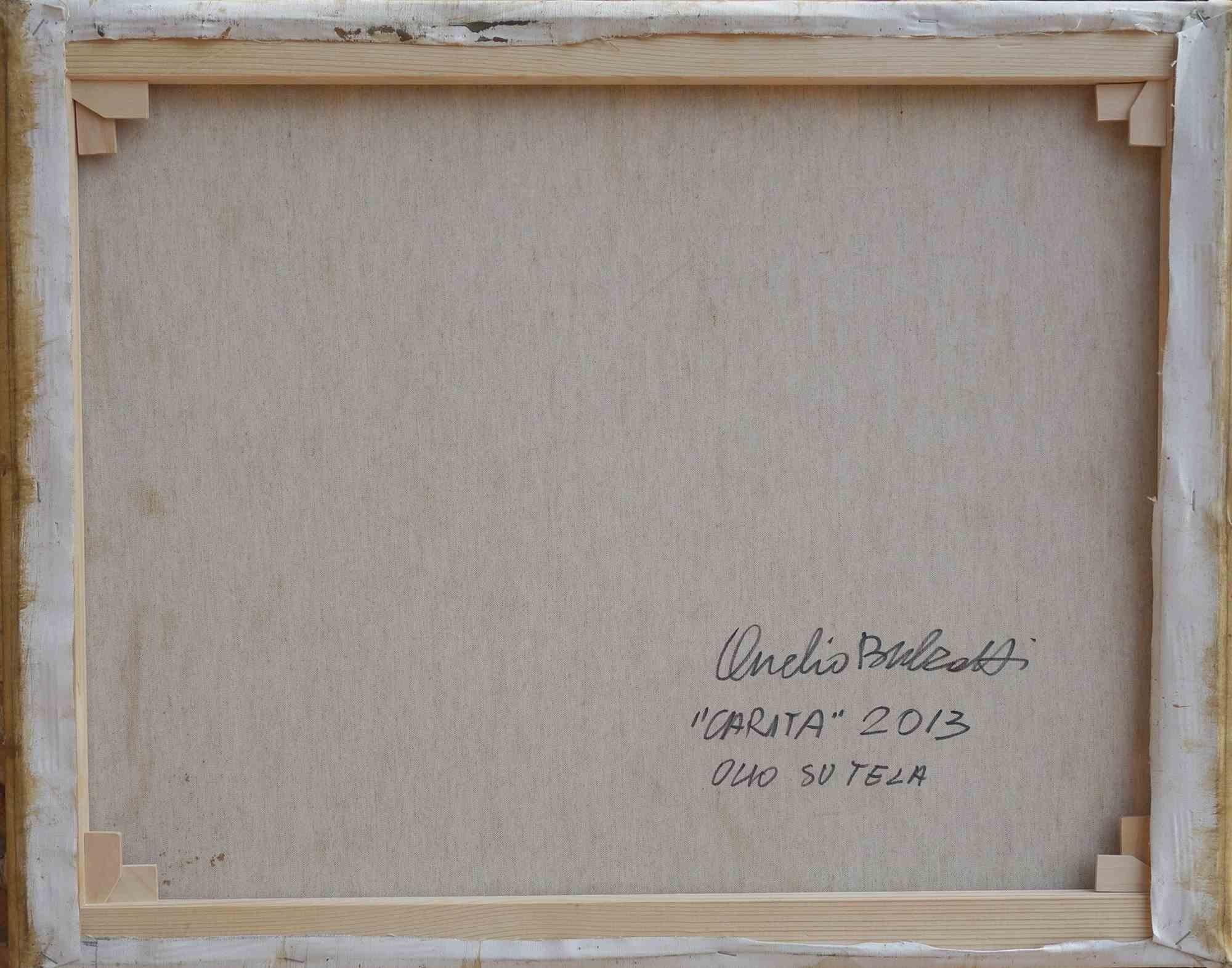 Carità - Ölgemälde von Aurelio Bulzatti - 2013 im Angebot 2