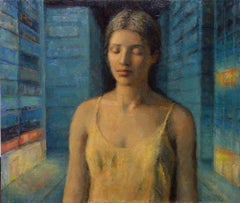 Donna Piazza - Pintura al óleo de Aurelio Bulzatti - 2017