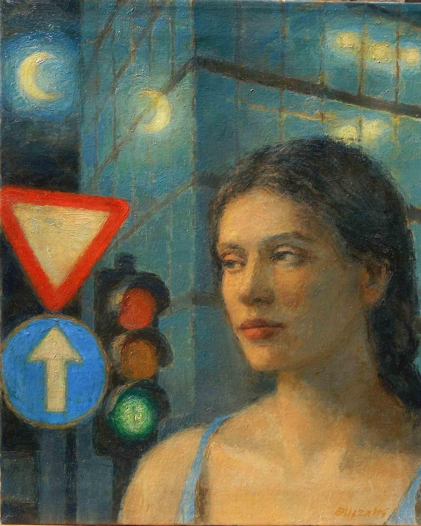 Ingorgo è un dipinto originale realizzato dall'artista contemporaneo italiano Aurelio Bulzatti nel 2018.

Un olio su tela unico e perfetto, firmato a mano, intitolato e datato.

Ingorgo, letteralmente Ingorgo, è un dipinto che rappresenta un