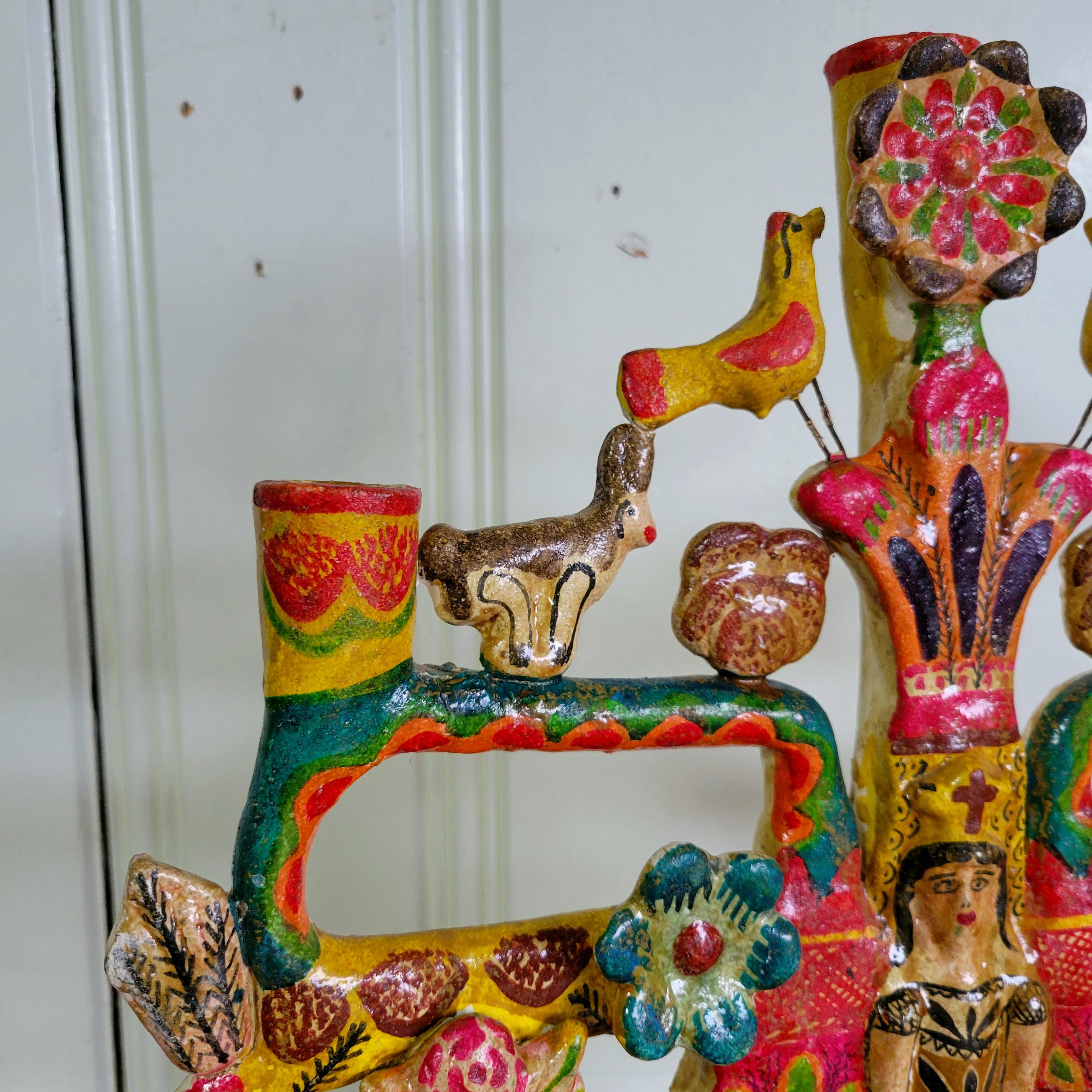 mexican tree of life candelabra