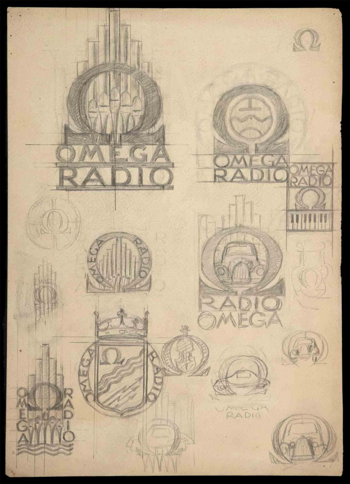Study for the Brand - Drawing by Aurelio Mistruzzi - 20th Century