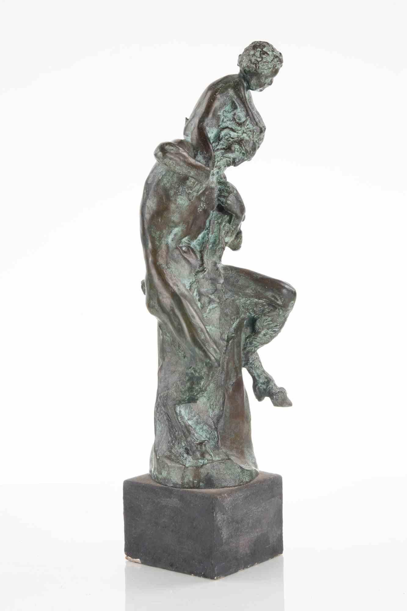 Satyr and Baby - Bronze after Aurelio Mistruzzi - 1980s For Sale 1