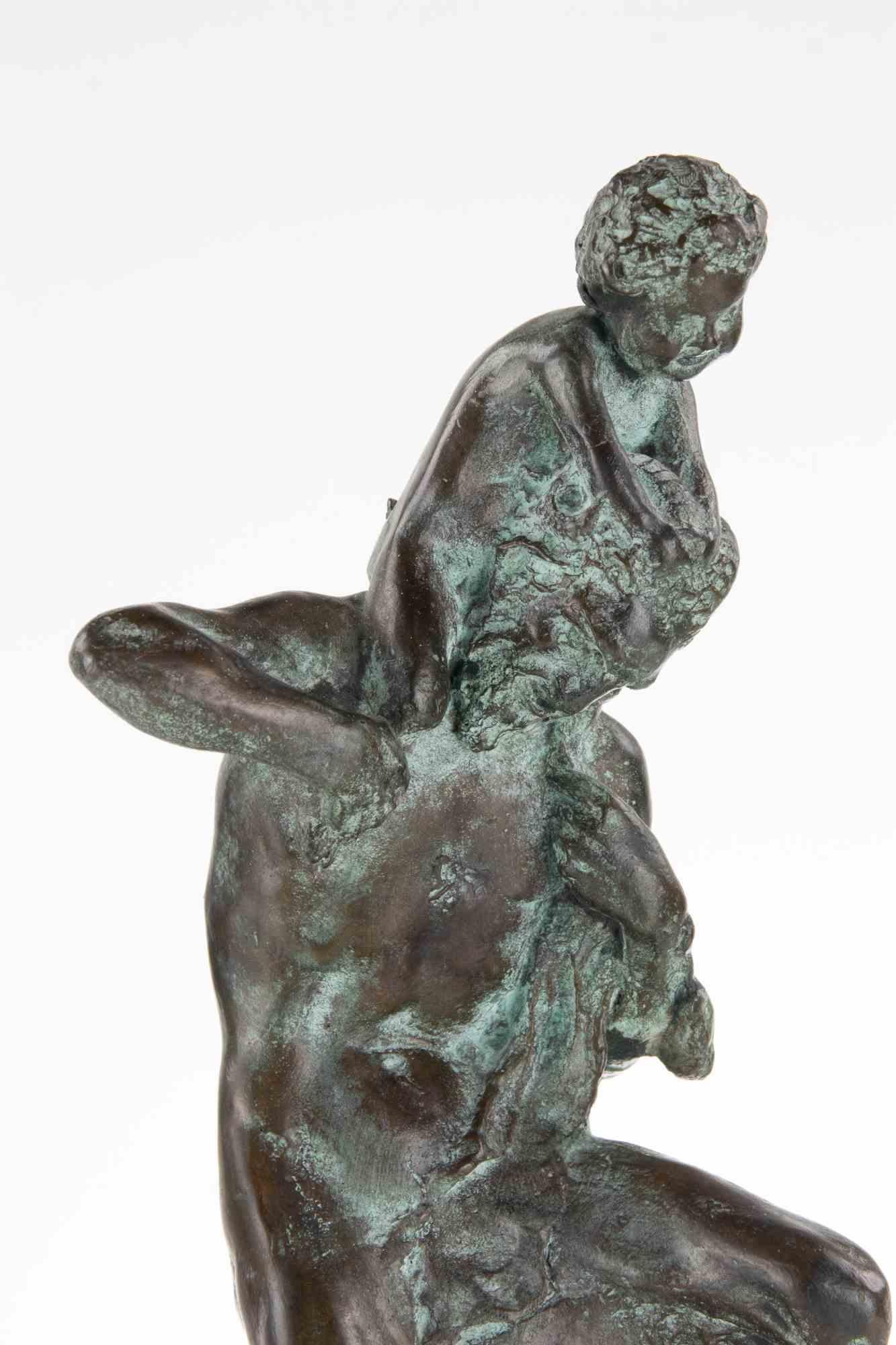 Satyr and Baby - Bronze after Aurelio Mistruzzi - 1980s For Sale 3