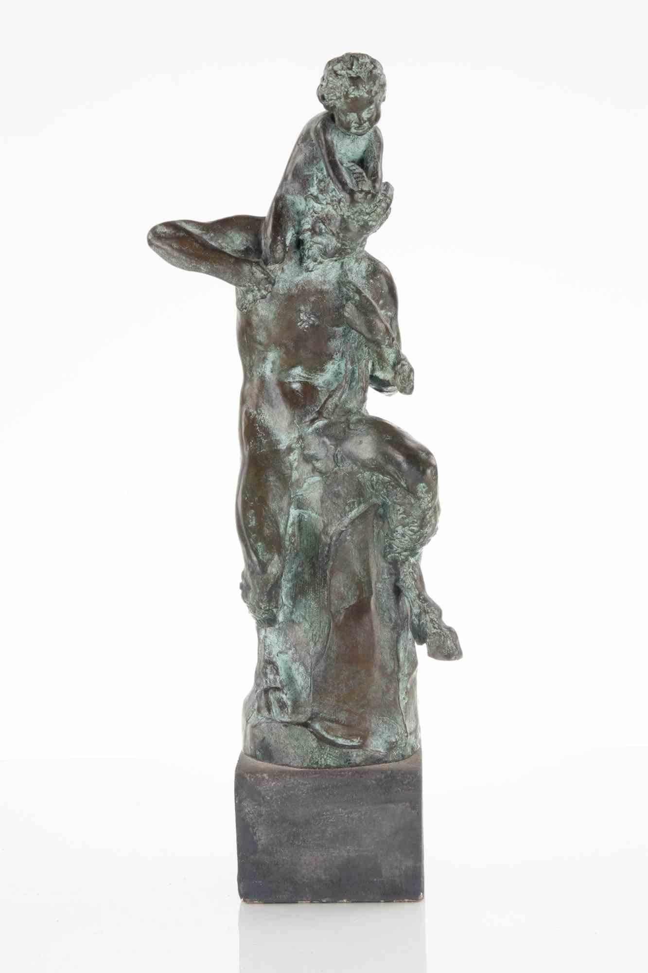 Satyr and Baby - Bronze after Aurelio Mistruzzi - 1980s