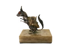 Aurelio Teno, surrealistischer Sterlingsilber-Schriftzug