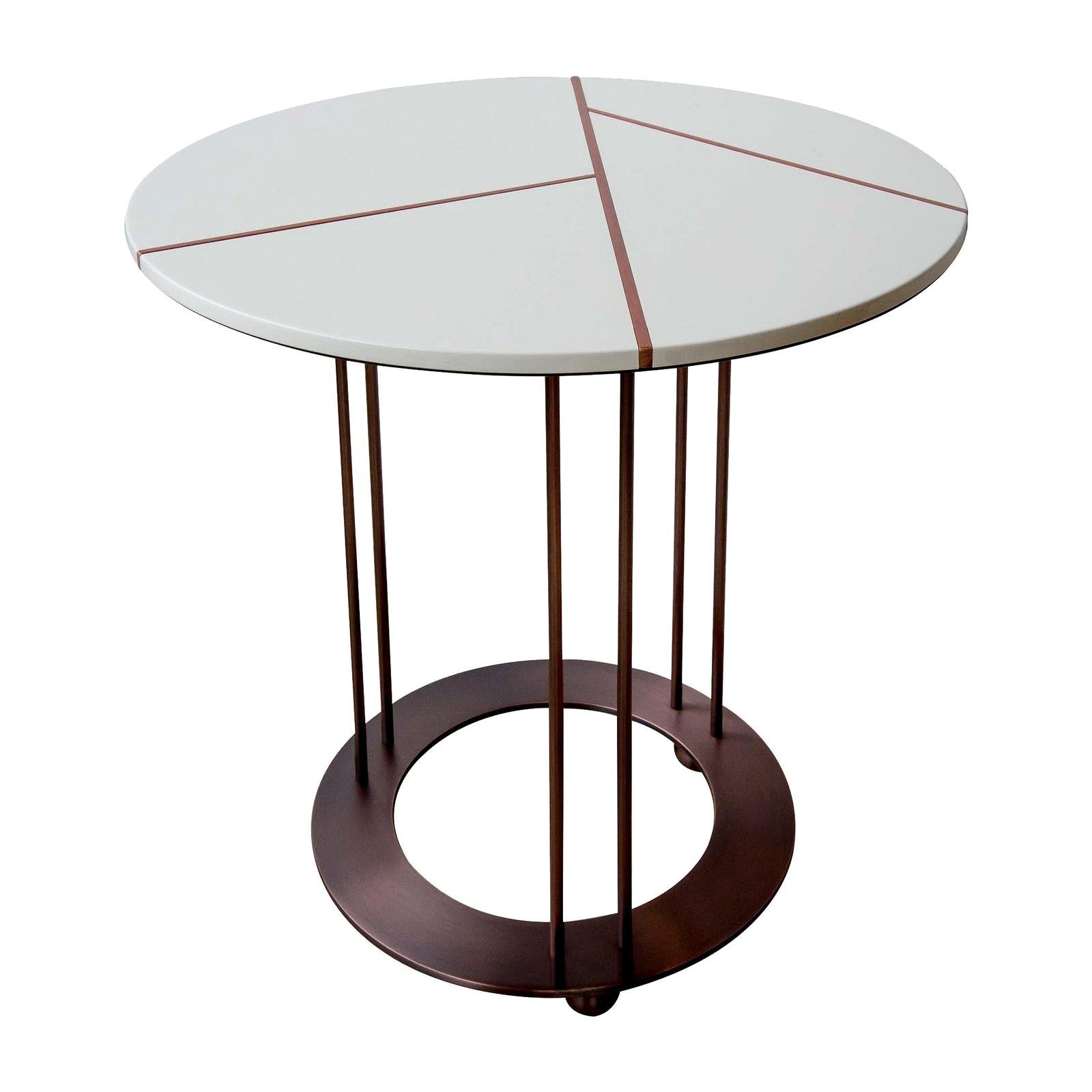 Aureola CF1 F White Side Table