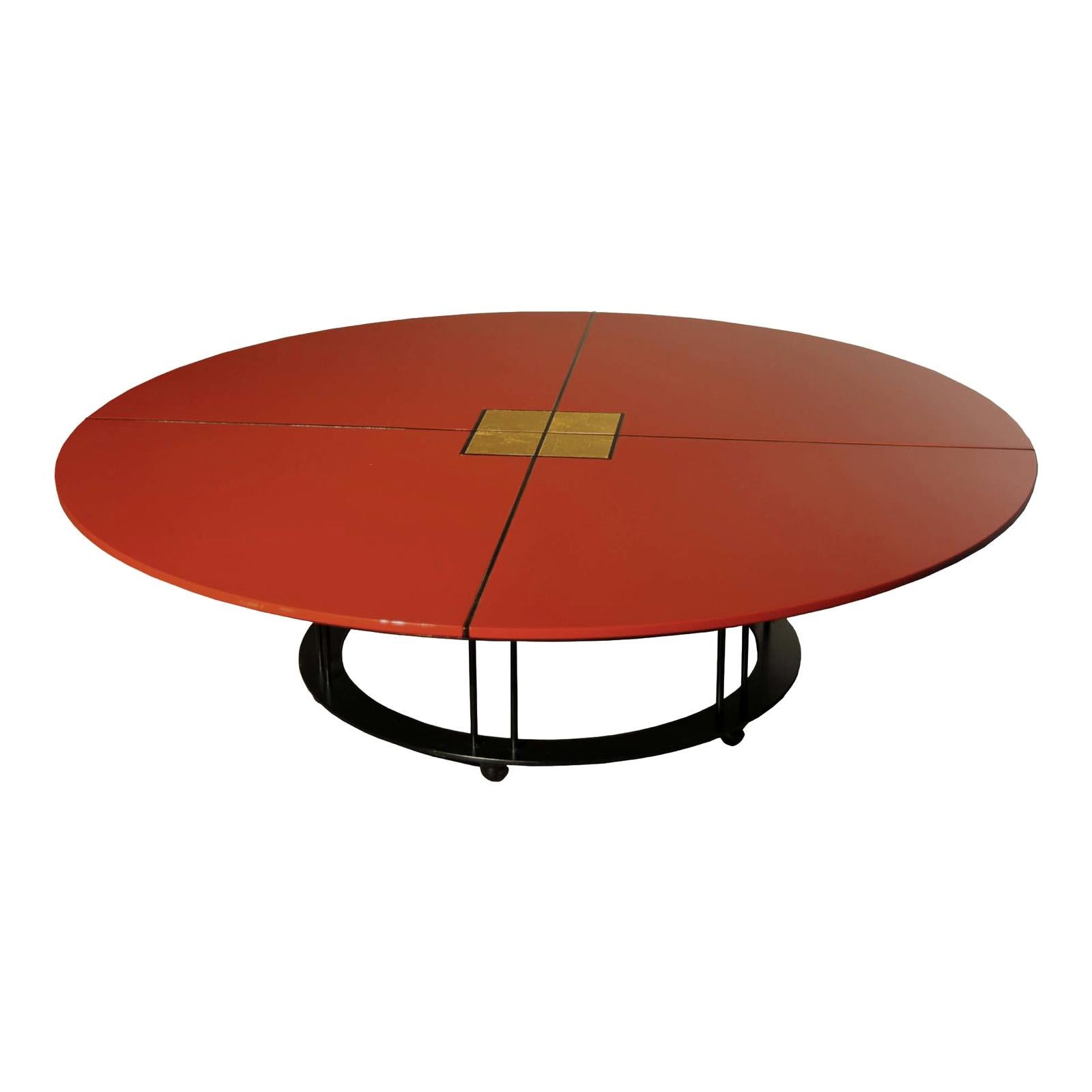 Table basse rouge Aureola CF2 C en vente