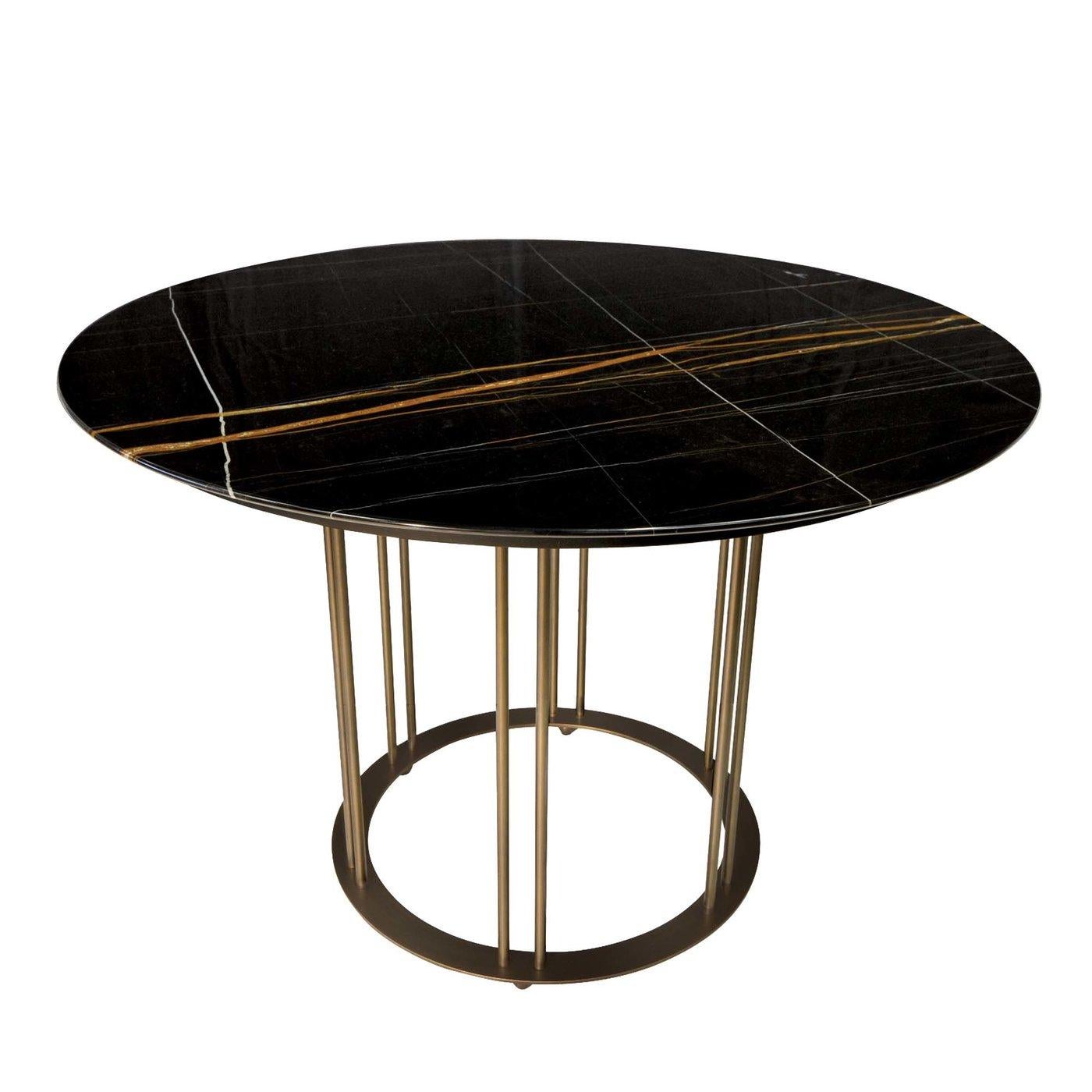 Moderne Table de salle à manger Aureola D110 en marbre en vente