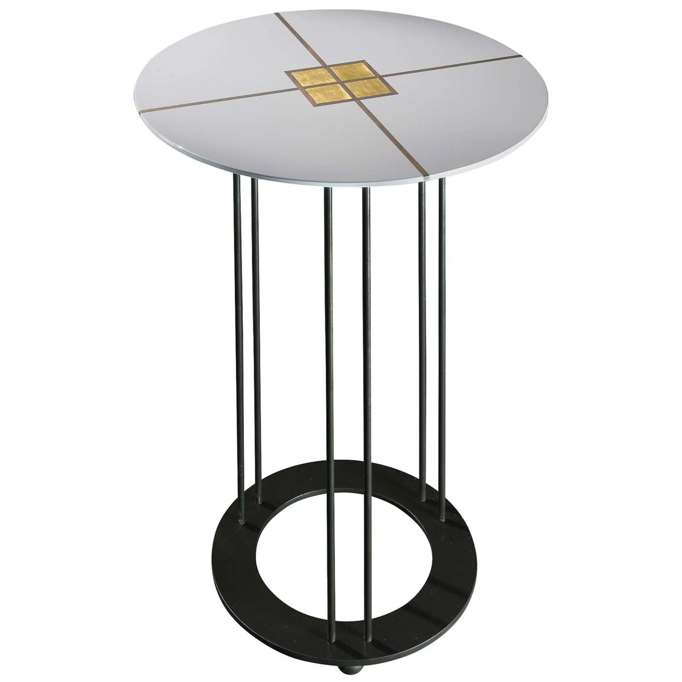 Aureola D45 C White Side Table For Sale