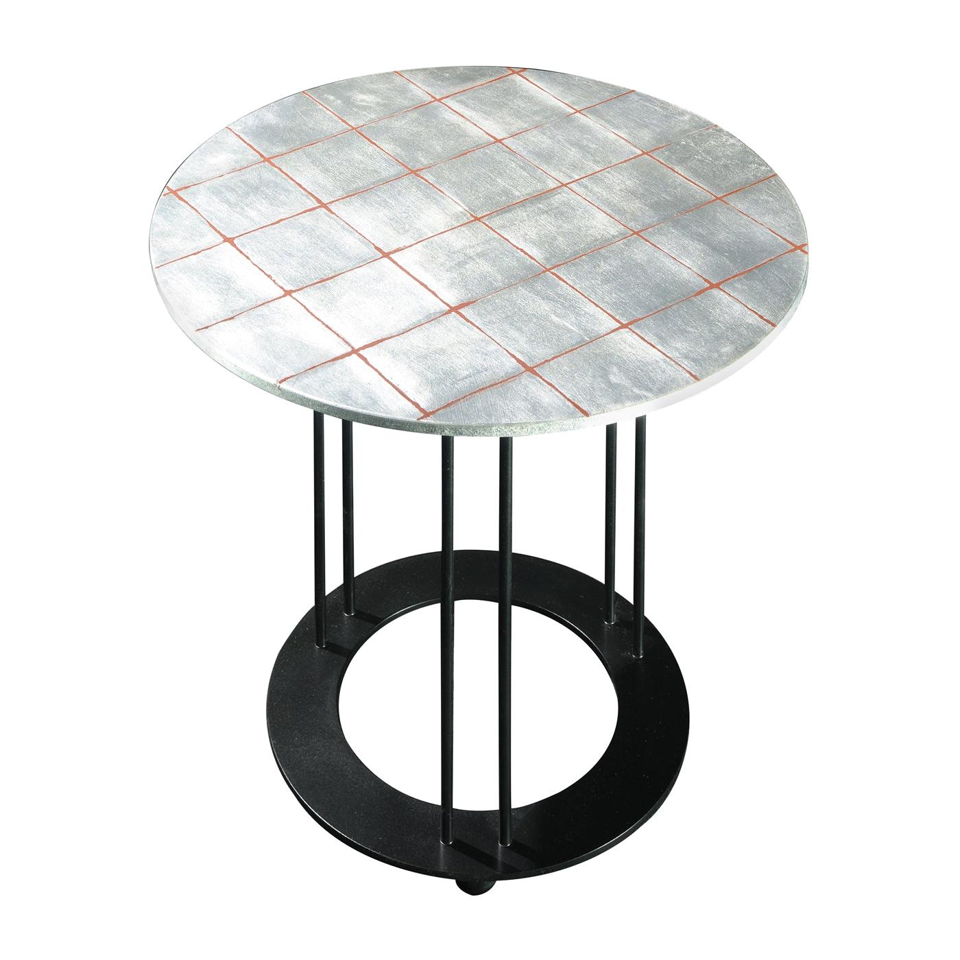 Aureola Silver Side Table For Sale