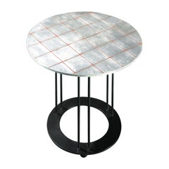 Table d'appoint en argent Aureola