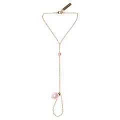 Auréole 14K Gold-Filled Hand Chain with Blush Pink Swarovski Pearls