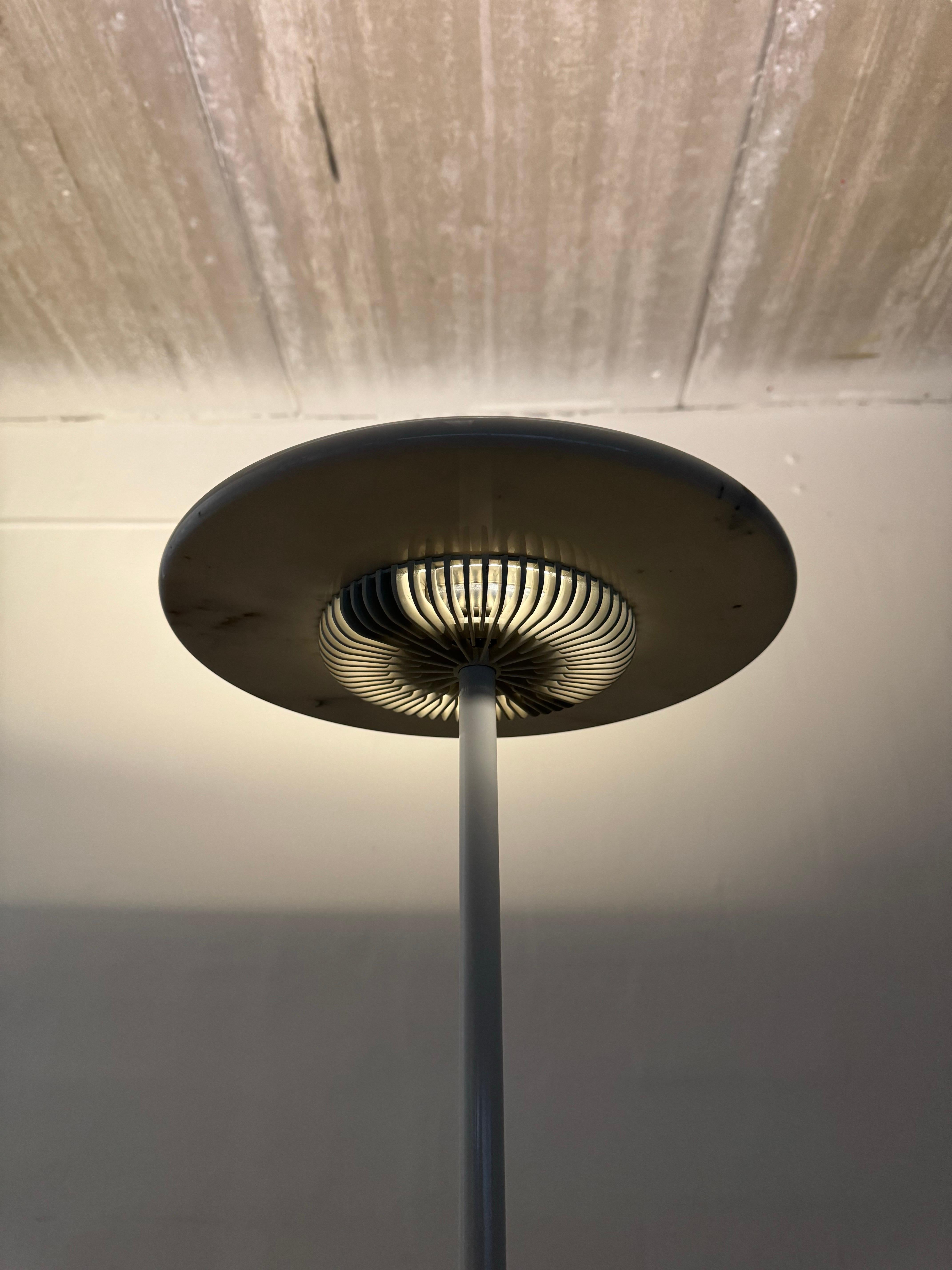 20th Century Aureolo Halo Marble Floor Lamp by Cini and Nils, Italy For Sale