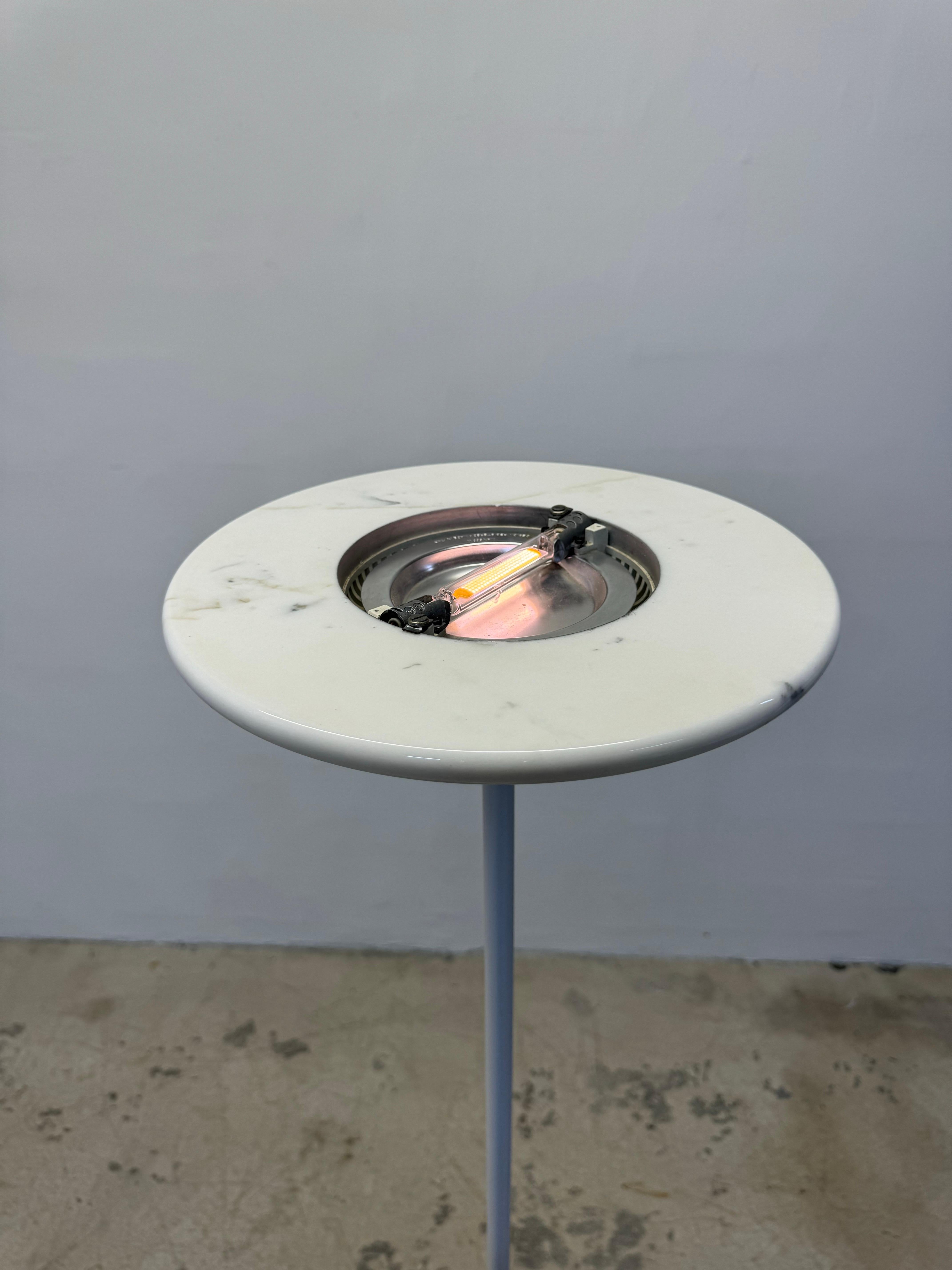 Aureolo Halo Marble Floor Lamp by Cini and Nils, Italy For Sale 1