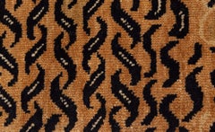 "Aureus" Modern Animal Golden Tan With Black Handmade Rug by Doris Leslie Blau
