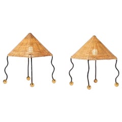 Aureus Woven Pyramid Table Lamp