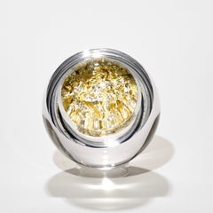 Auri with 16.9ct Lemon Gold, an optical glass & gold sculpture by Anthony Scala