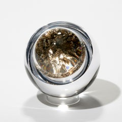 Auri with 22ct Moon Gold, an optical glass & gold sculpture by Anthony Scala