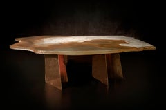 Aurisino One Of A Kind Coffee Table in Bronze, Marble & Resin by Alex Turco