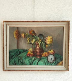 Nature morte et son pot de cuivre