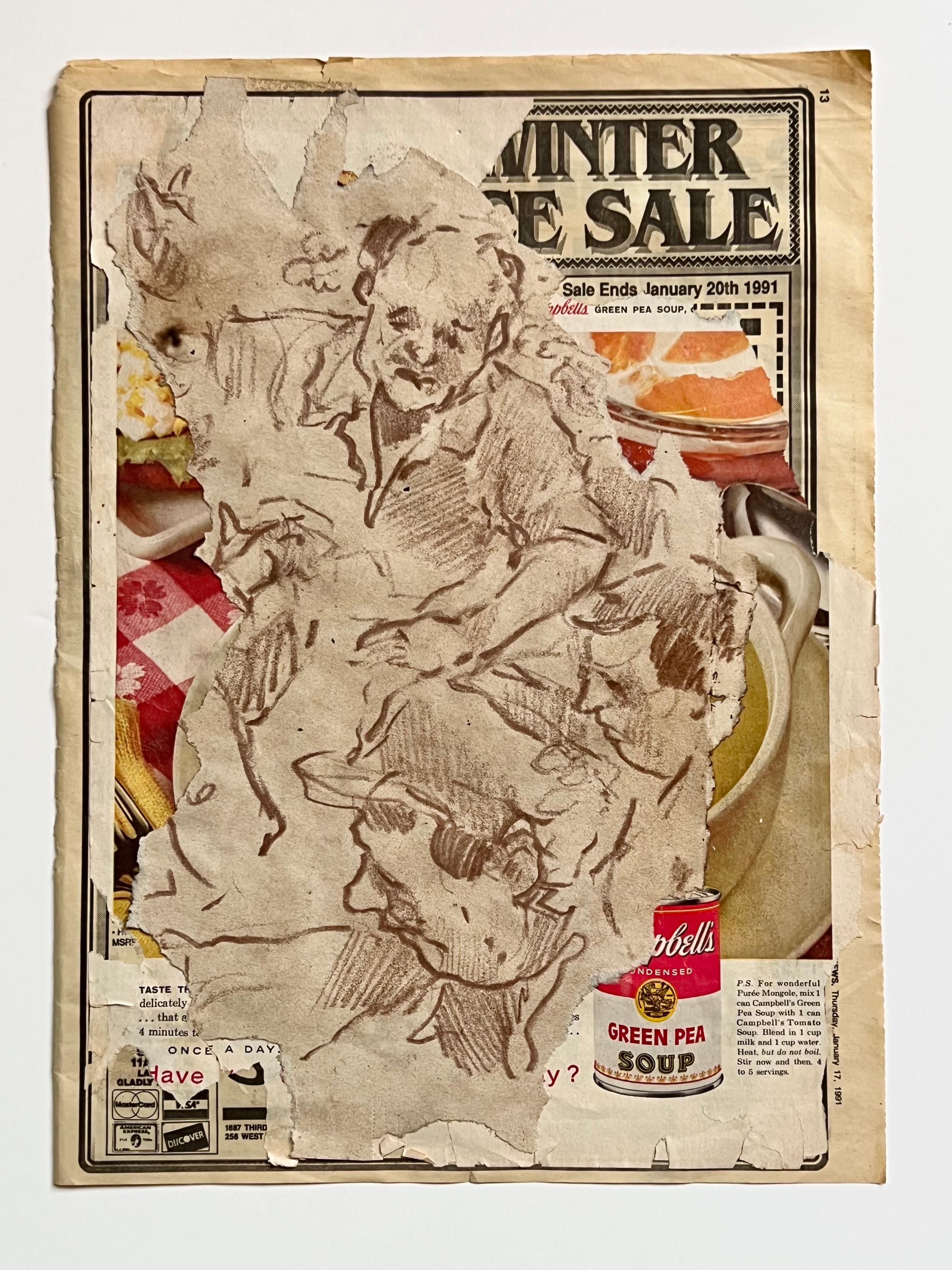 Senza titolo (collage) 1-3 - Mixed Media Art di Aurélien Couput