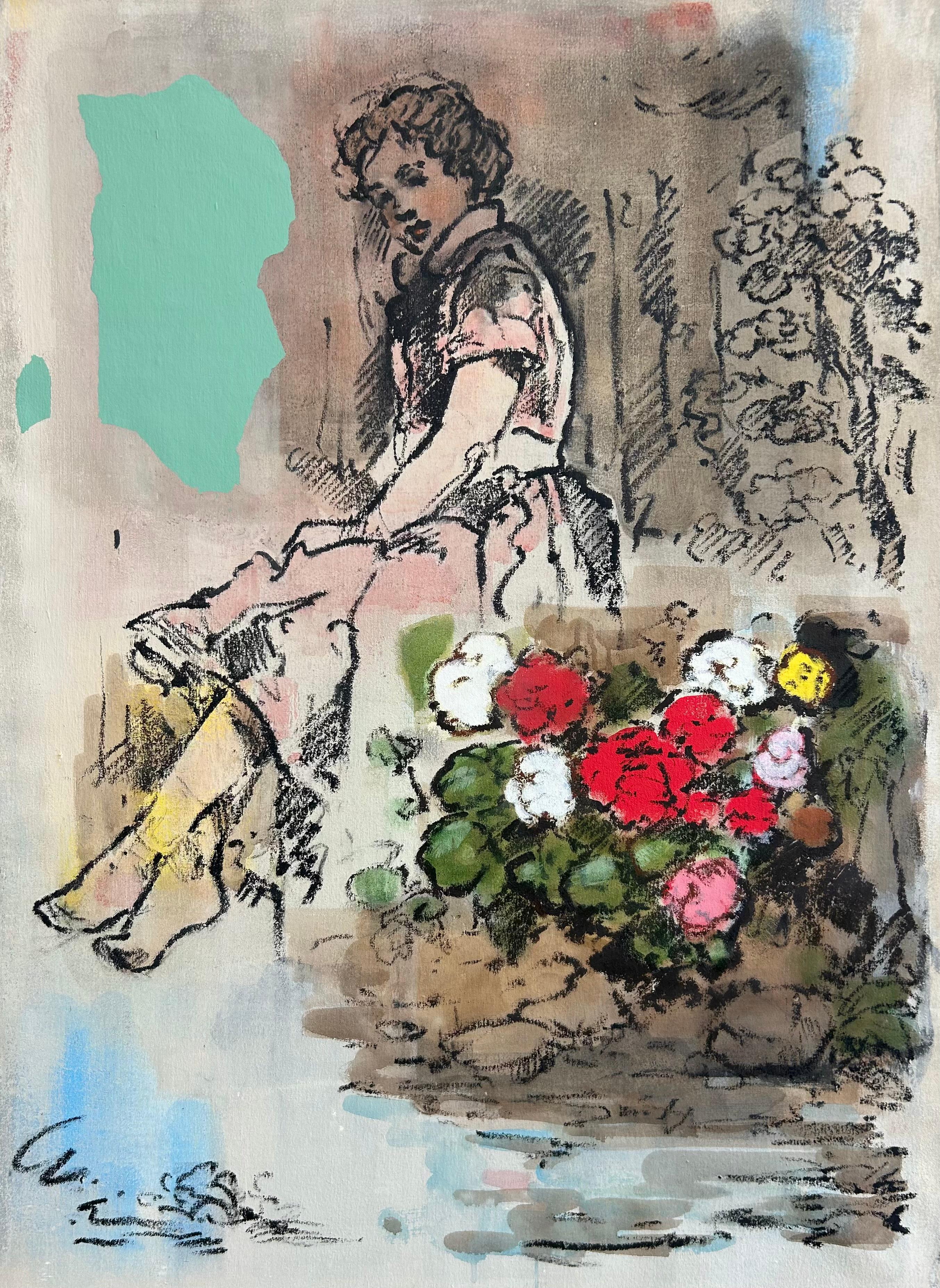 El bañista - Painting de Aurélien Couput