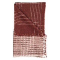 AURO CINNABAR Soft Linen Handwoven Scarf