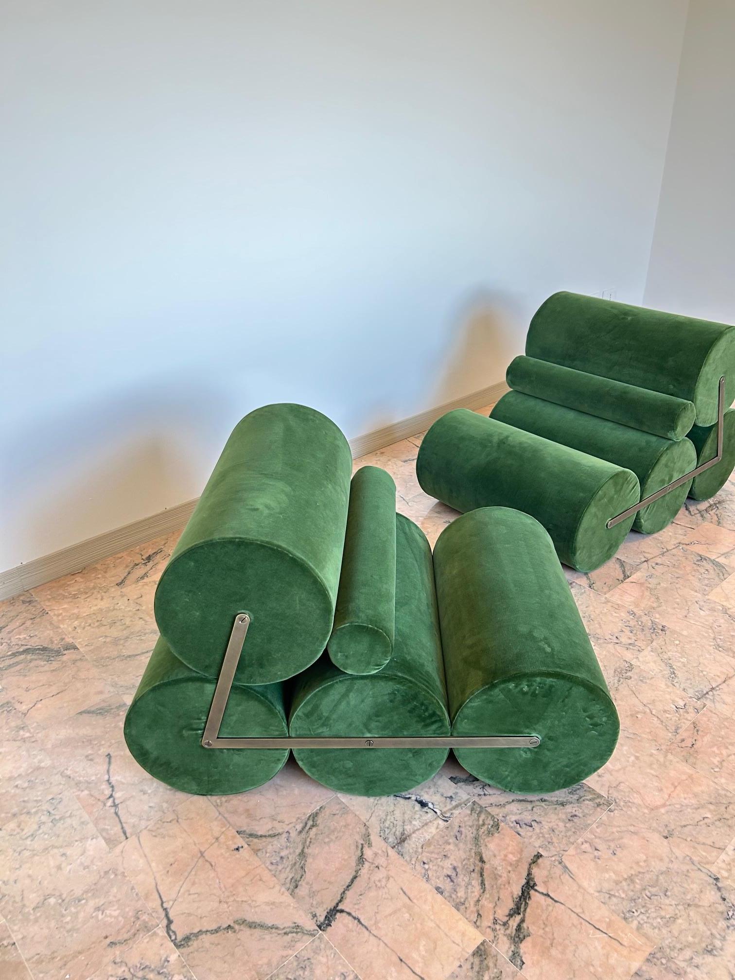 Mid-Century Modern Fauteuils Auro Trivellato 5C pour A.L.I., Padoue, Italie, 1972 en vente