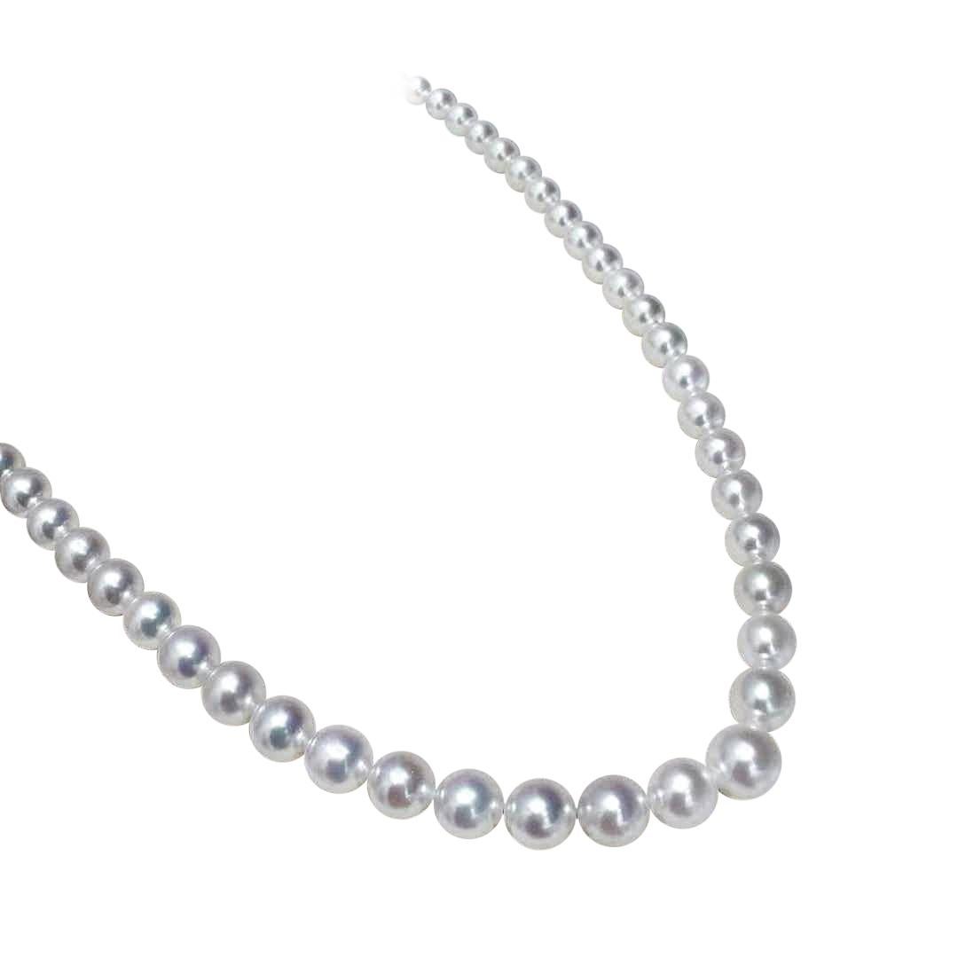 Heart-Line Aurora Akoya Pearl Graduated Necklace in vendita 3