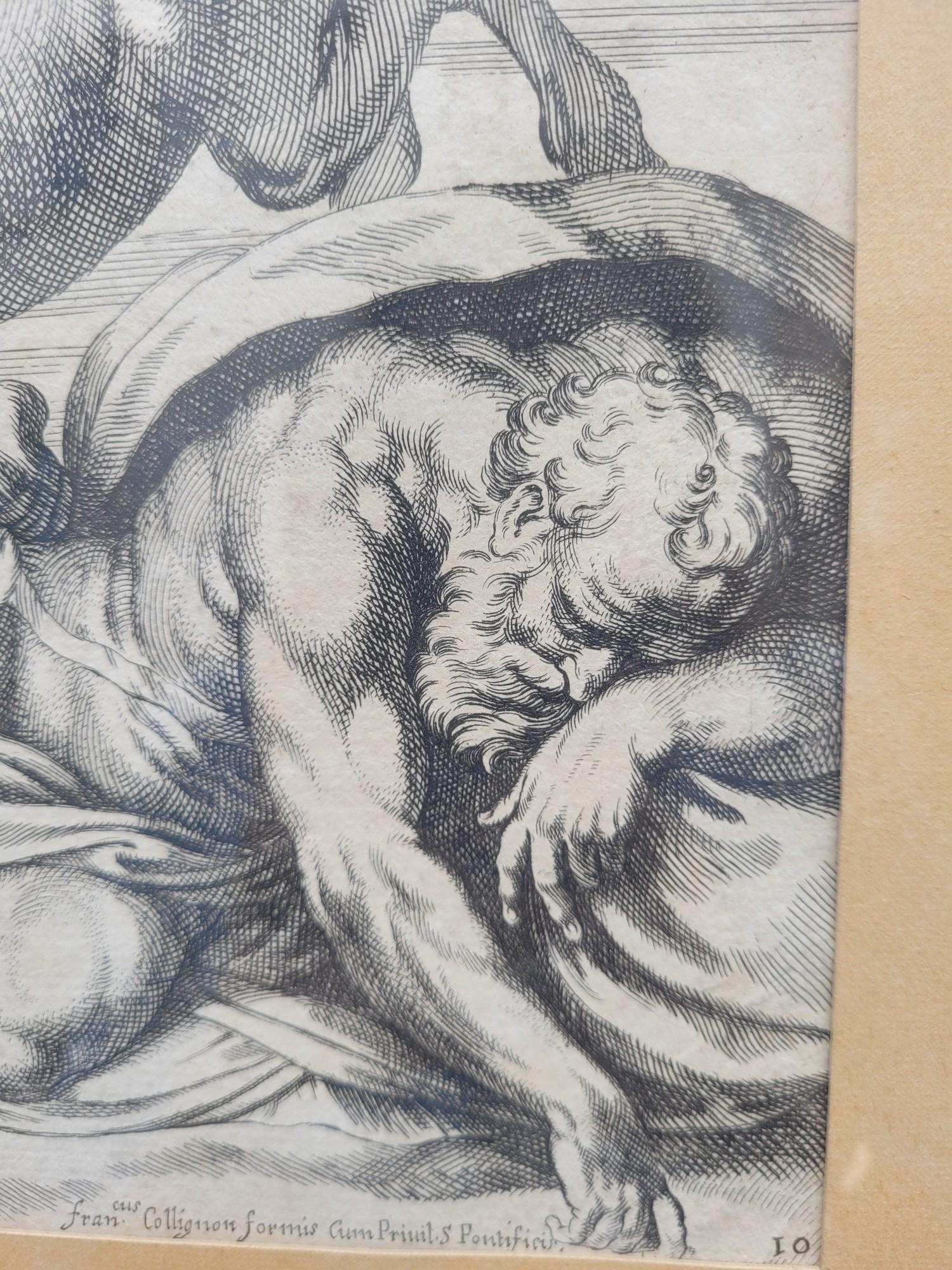 Aurora And Cephale, Framed Engraving, Carracci, 17th Century? For Sale 4