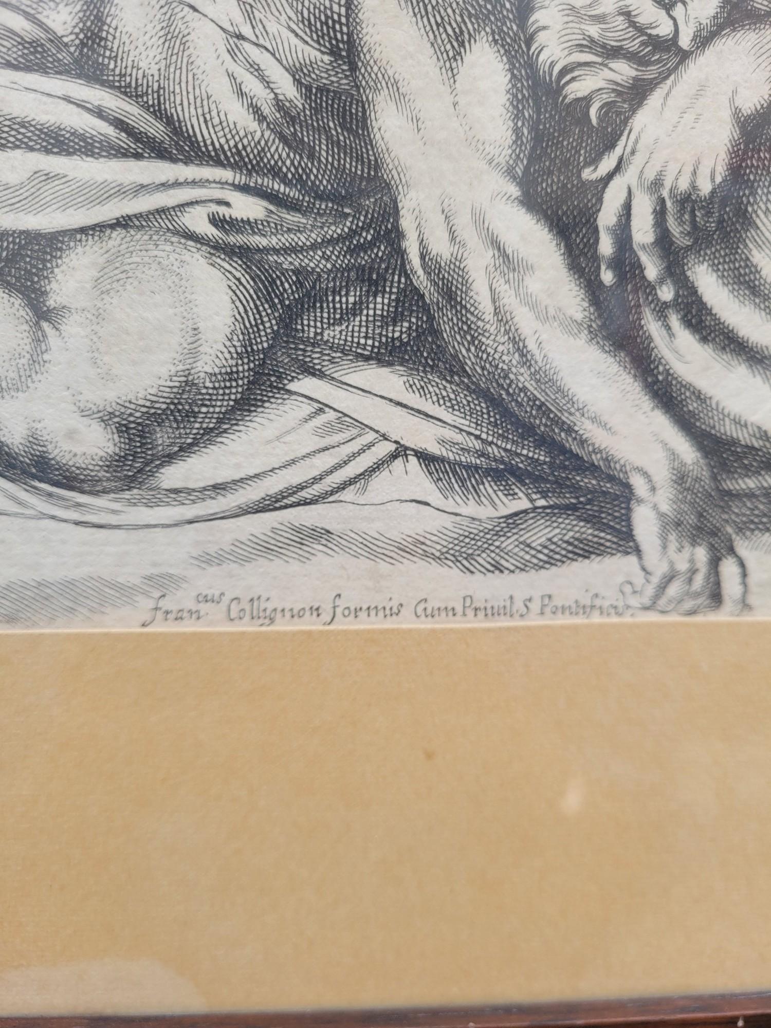 Aurora And Cephale, Framed Engraving, Carracci, 17th Century? For Sale 5