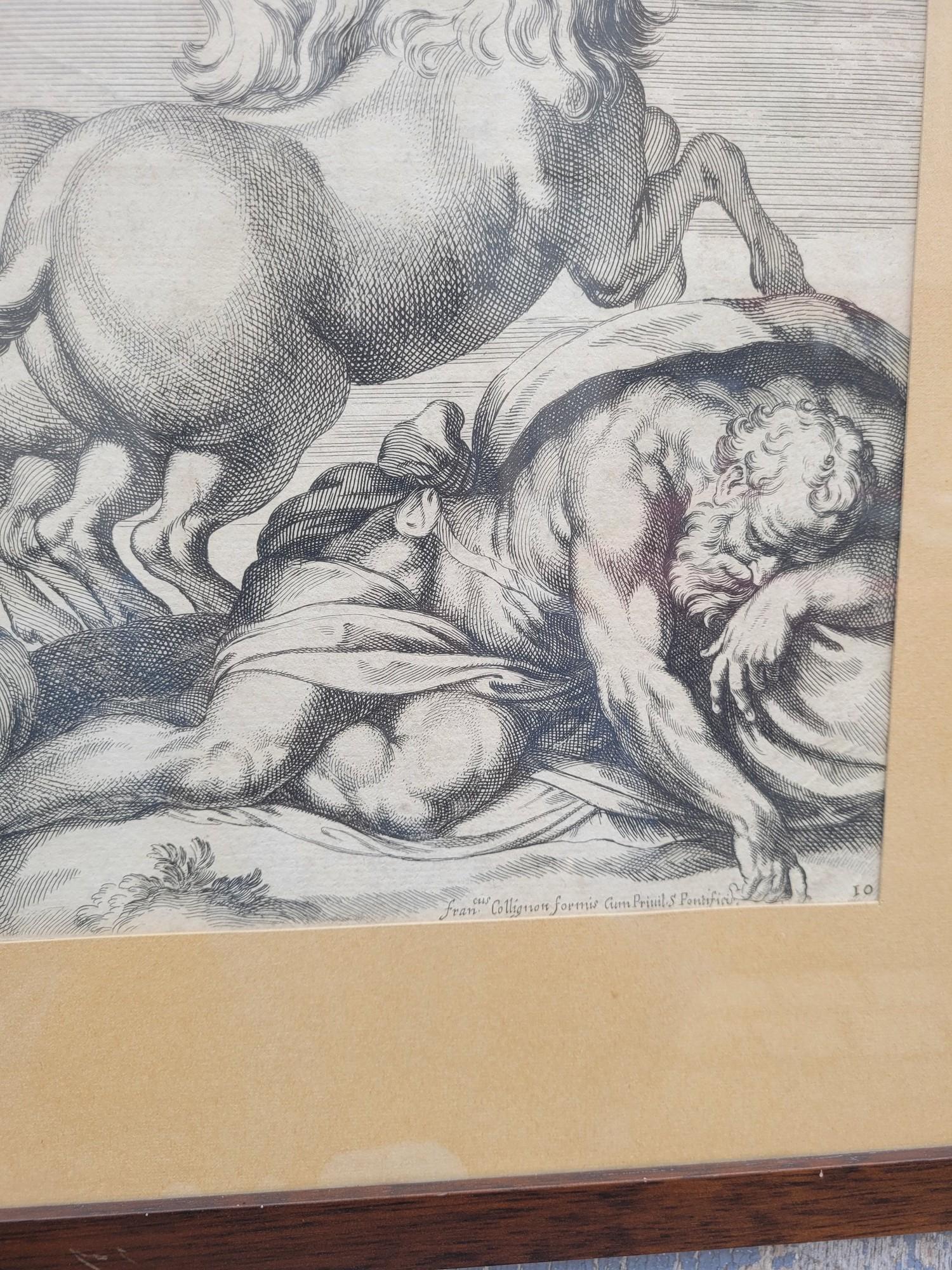 Aurora And Cephale, Framed Engraving, Carracci, 17th Century? For Sale 6