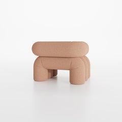 Fauteuil Aurora Bouclé saumon